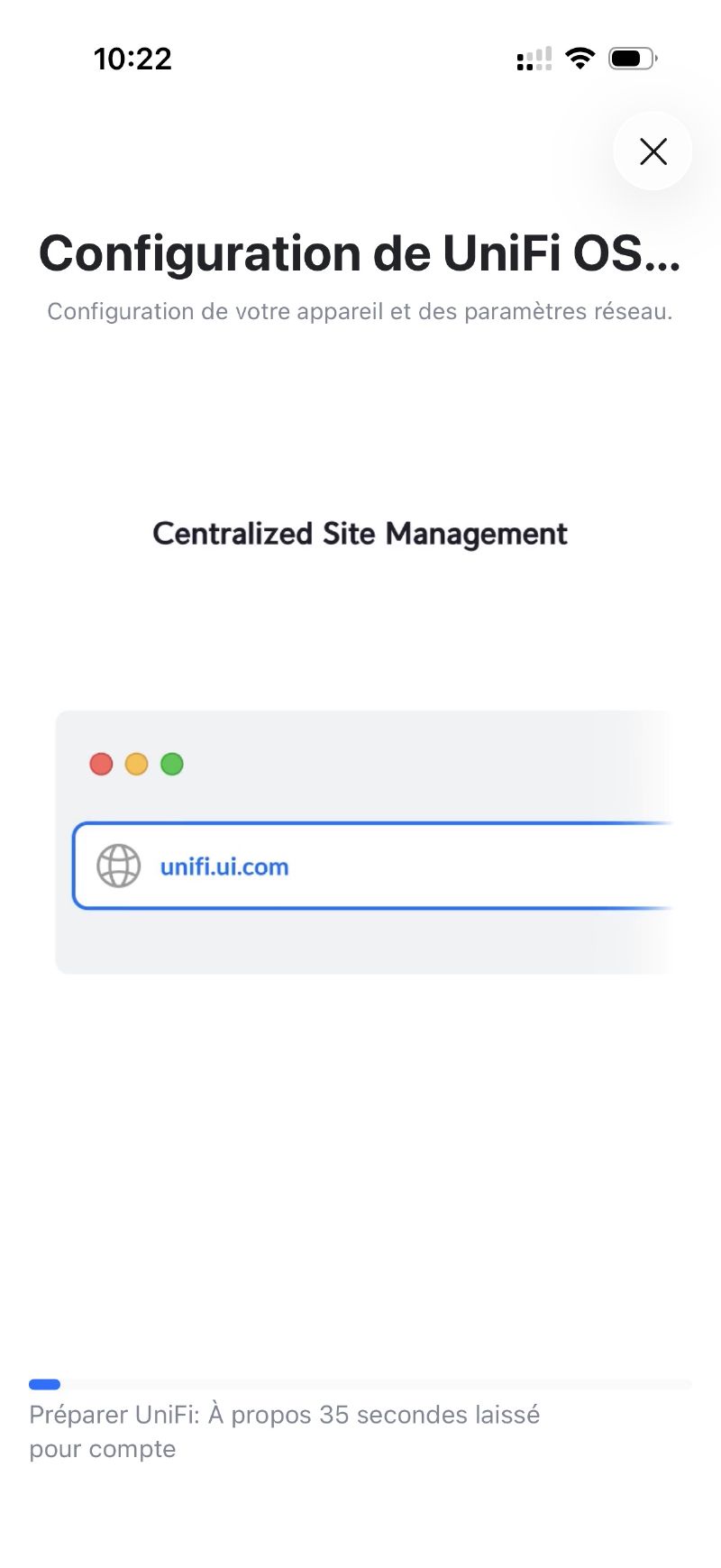 Configuration initiale