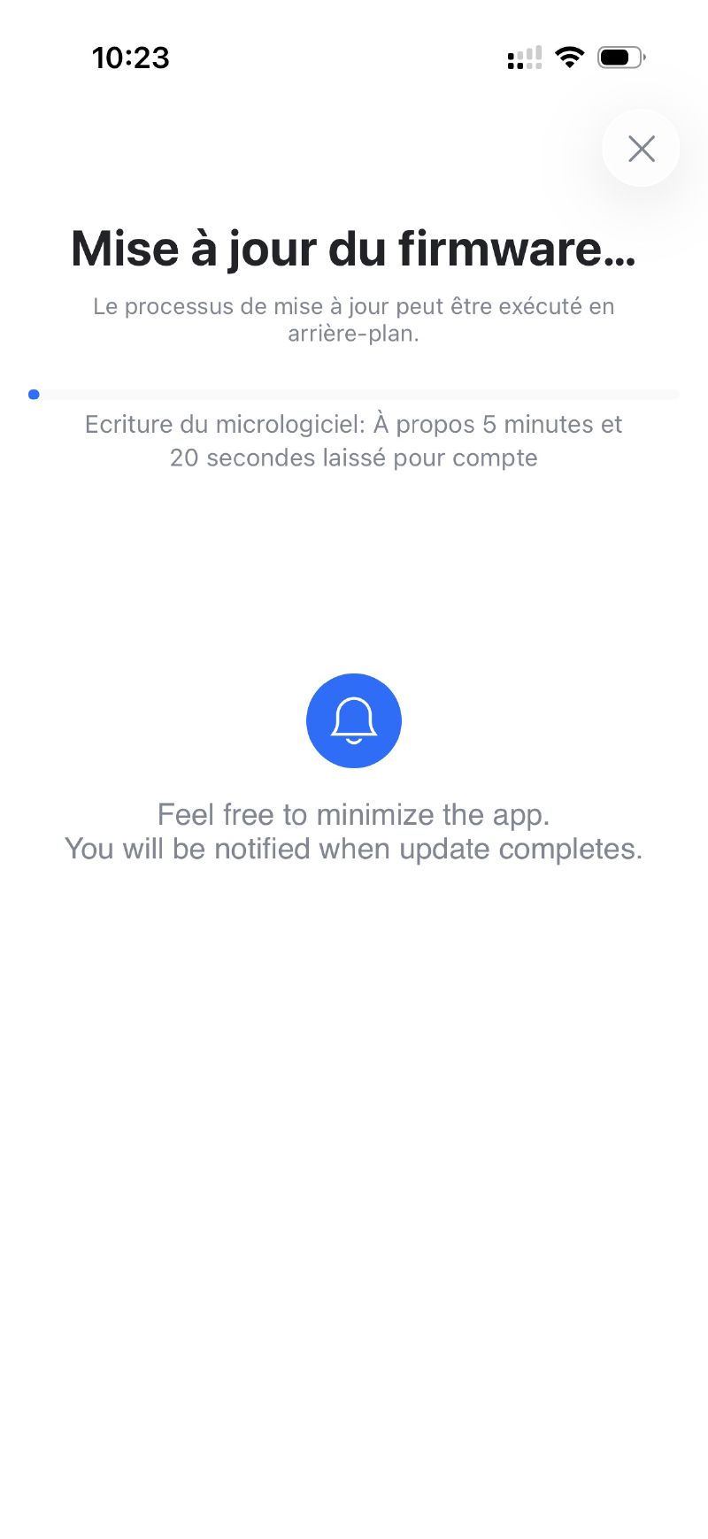 Mise à jour du firmware