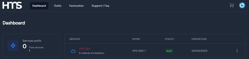 Le VPS est prêt !